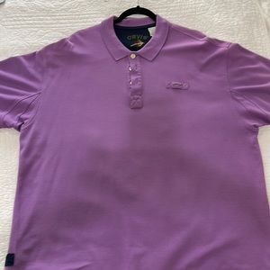 Orvis Men’s Signature Polo shirt, short sleeves, XXL, Classic fit. light purple.
